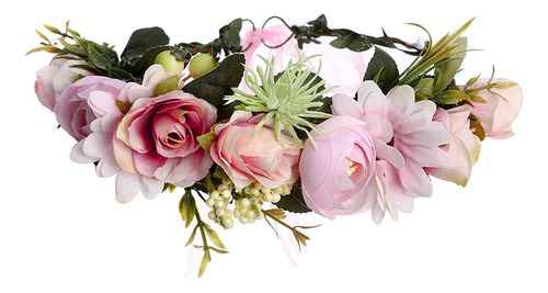 Molans Primavera Rosa Flor Coronas Romántico Chic Floral
