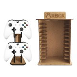 Porta 11 Jogos Físico + Controle Xbox 360 Gamer Laser Mdf