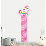 Vinil Decorativo Regla Medidora Unicornio Medidor Infantil