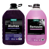 Alumax Limpa Aluminio Baú + Removex Desengraxante Vintex 5l