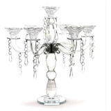 Candelabro Conico De Cristal De 7 Brazos