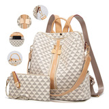 Kit Mochila Moda Casual Bolso Casual Para Mujer, 2 Piezas