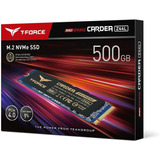 Disco Ssd M.2 Nvme Teamgroup Cardea Z44l 500gb 3300 Mb/s Color Negro