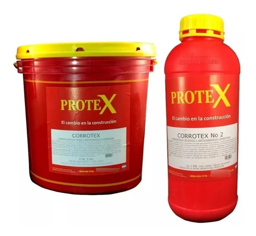 Corrotex Anticorrosivo Y Convertidor De Oxido Cementicio 4kg