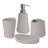 Set Baño 4 Piezas Ava Gris Umbra