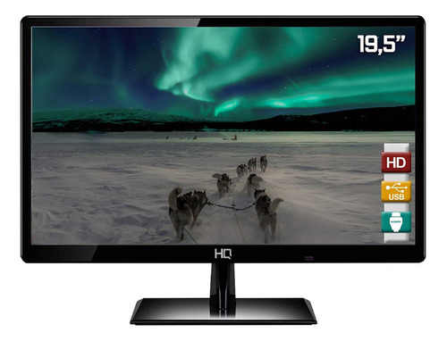 Monitor Led Hq Screen Hdmi Tela 19.5' Hd Vga 5ms 110v/220v