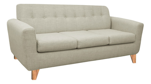 Sillon Sofa 3 Cuerpos Retro Nordico Placa Soft Antidesgarro