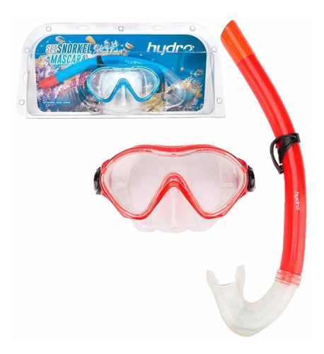 Set De Natacion Mascara + Snorkel Hydro Junior