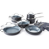 Greenpan Valencia Pro Pots And Pans Set, 16 Pieces