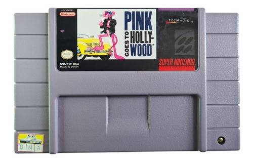 Videojuego Pink Goes To Hollywood Para Super Nintendo Snes 