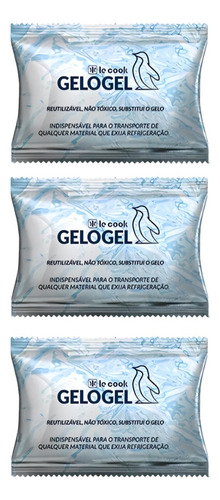 Kit 3 Gelo Gel Artificial Reutilizável Flexível 120ml