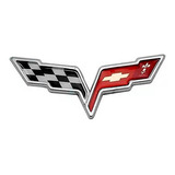 Emblema Chevrolet Corvette Alas Banderas