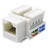 Jack Rj45 Hembra Cat Categoria 6 Ficha Conector Red X 100 U