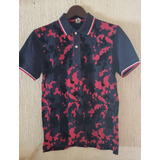 Playera Polo Carolina Herrera Para Hombre Camuflaje Rojo S