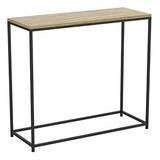 Mesa Consola Safdie - Taupe Oscuro/metal Negro