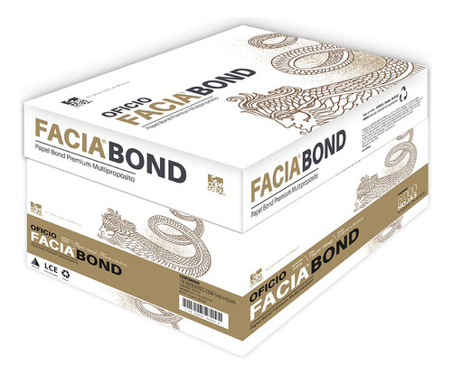 Caja De Hojas Blancas Tamaño Oficio Facia Bond 75g 5000 Hjs