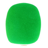 Cubierta Esponja Protectora Verde, Para Micrófono De Mano