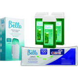  Kit Cera Rollon Refil Depilação Depilbella 5 Produtos