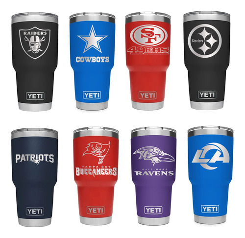 Yeti 30 Oz Personalizado Laser Nfl | Todos Los Equipos