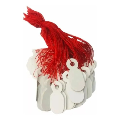 Etiquetas Colgantes Con Cordón Rojo #99 Joyería Paq Con 100 | MercadoLibre