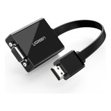 Adaptador Hdmi Pra Vga Ugreen Porta Áudio 3.5mm 1080p 60hz