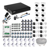 Kit 5mp Cctv Dahua Dvr 16 Ch + 16 Cámaras Seguridad + 1tb