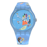 Reloj Swatch Blue Sky, By Vassily Kandinsky Suoz342