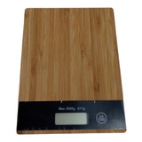 Balanza Digital De Cocina Bambu -hasta 5kg- Diseño Elegante