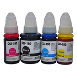 Set 4 Botella Tinta Compatible Gi190 G3000 G3110 G4100 G4110