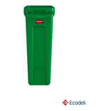 Contenedor Slim Jim Con Manijas De 60 Lts. Rubbermaid