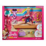 Muñeca Barbie Gimnasta Playset Con Accesorios Gjm72 Mattel