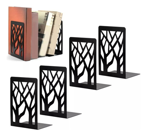 2 Pares Soporte Para Sujetalibros, Soportes Para Libros