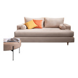 Sillon Sofa Cama 3 Cuerpos  Minimalista Pana Dis Jazmin 