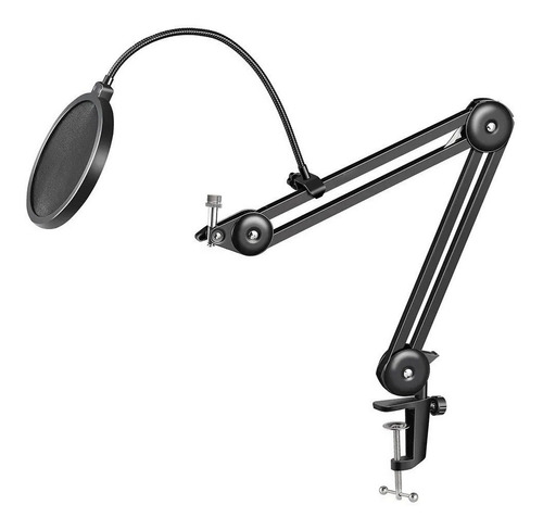 Kit Suporte Articulado Grande + Pop Filter P/ Blue Yeti Etc