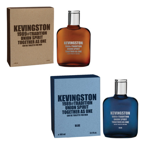 Combo X2 Perfumes Kevingston 1989 Tradicional + Blue 100ml