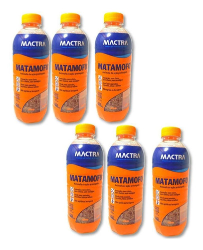 Produto Para Acabar Com O Mofo Mactra 900ml 6 Unidades