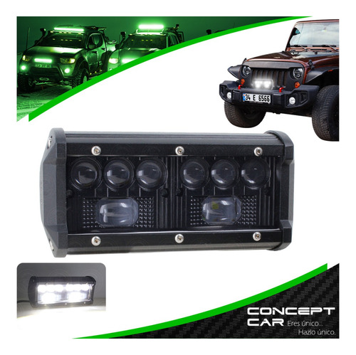 Faro Barra Auxiliar 8 Hiper Led Lupa 6 Pulgada Jeep 4x4 F1