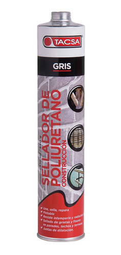 Sellador Poliuretano P/ Construcción Tacsa 310ml Pack X10 P