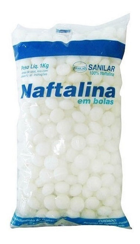 Naftalina Bolas 5 Kg (5 Pacotes De 1kg)