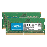 Memoria Ram Crucial, Soddim, 2 X 8 Gb, Ddr4, 2400 Mhz