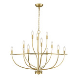 Fookchak Candelabro Dorado De 12 Luces, Estilo Vintage, Para