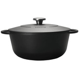 Olla Hierro Fundido Iron Cast Wayu 24cm Premium Cocina Color Negro