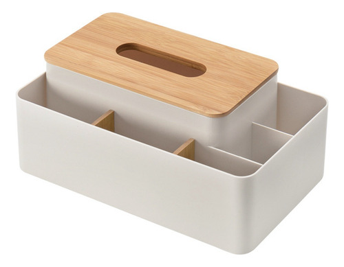 Caja Organizadora De Cajas Con Tapa De Madera Para Papel De