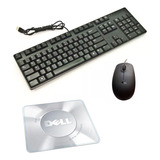 Kit Teclado Mouse Usb Mousepad Corporativo Com Garantia E Nf