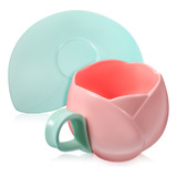 Set De Tazas De Té Con Tapa Para Café Expreso, Taza De Cerám