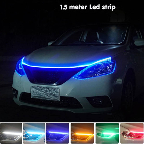 Tira De Luz Led Para Capó De Coche, 150 Cm