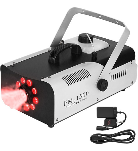 Máquina De Niebla Humo  1500w 9 Luces Led  Control Remoto Dj