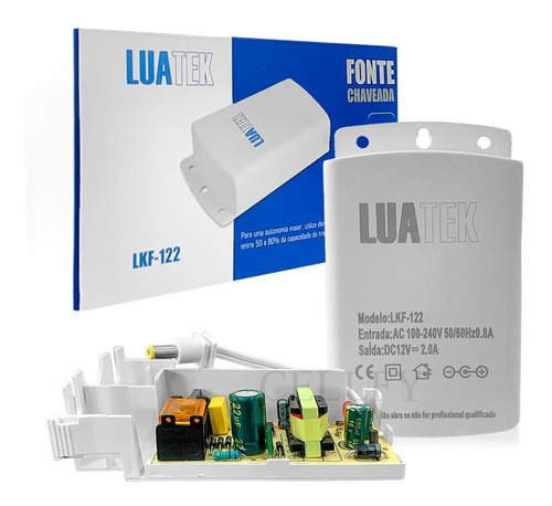 Fonte Chaveada Externa 12v 2a P/câmera Wifii Fita Led Bivolt