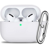 Funda Para AirPods Pro De Silicona C/llavero (usa) - Blanco