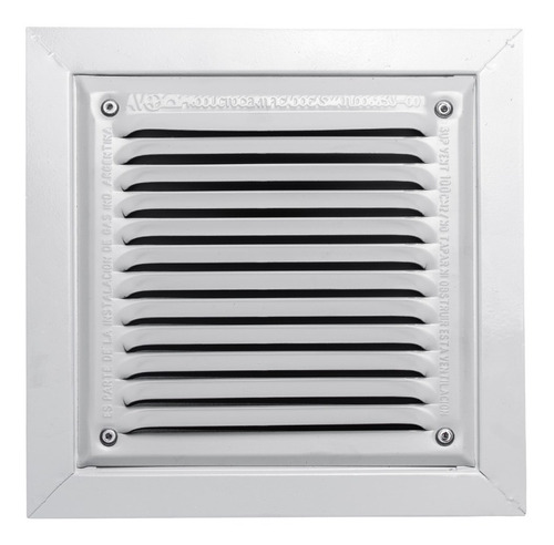 Rejilla Ventilación Para Gas Aprobada 20x20cm 200cm2 Vidrio